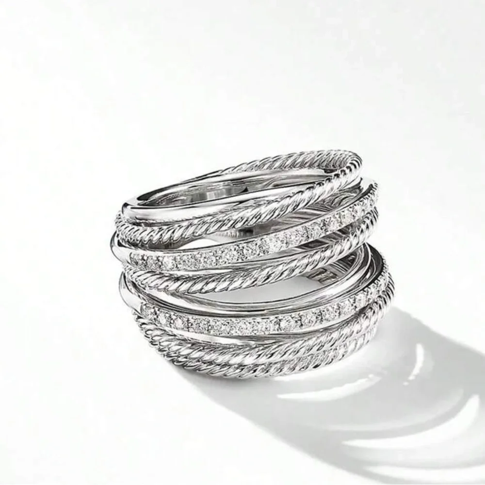 925 WEDDING BRIDAL ENGAGEMENT RING LIVE SHOW